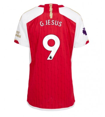 Arsenal Gabriel Jesus #9 Koszulka Podstawowych Kobiety 2023-24 Krótki Rękaw
